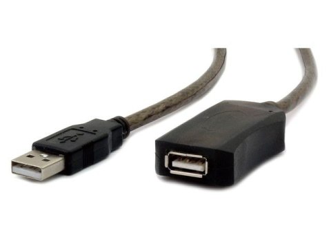 Gembird Przedłużacz USB 2.0 typu AM-AF 5m aktywny czarny Gembird Przedłużacz USB 2.0 typu AM-AF 5m aktywny czarny