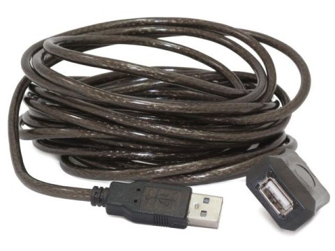 Gembird Przedłużacz USB 2.0 typu AM-AF 5m aktywny czarny Gembird Przedłużacz USB 2.0 typu AM-AF 5m aktywny czarny