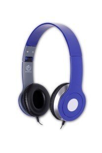 Rebeltec Stereofoniczne słuchawki z mikrofonem CITY BLUE Rebeltec Stereofoniczne słuchawki z mikrofonem CITY BLUE