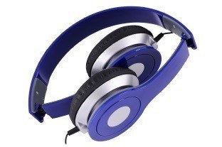 Rebeltec Stereofoniczne słuchawki z mikrofonem CITY BLUE Rebeltec Stereofoniczne słuchawki z mikrofonem CITY BLUE