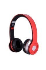 Rebeltec Stereofoniczne słuchawki z mikrofonem CRISTAL RED Rebeltec Stereofoniczne słuchawki z mikrofonem CRISTAL RED