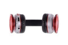Rebeltec Stereofoniczne słuchawki z mikrofonem CRISTAL RED Rebeltec Stereofoniczne słuchawki z mikrofonem CRISTAL RED