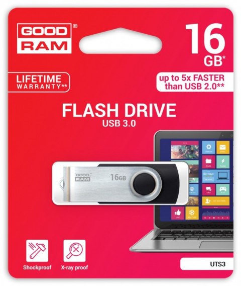 GOODRAM TWISTER BLACK 16GB USB 3.0 GOODRAM TWISTER BLACK 16GB USB 3.0