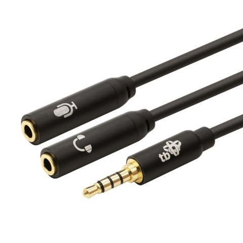 TB Kabel 3,5mm Mini Jack - 2x 3,5mm Mini Jack M/F adapter 30cm TB Kabel 3,5mm Mini Jack - 2x 3,5mm Mini Jack M/F adapter 30cm