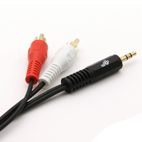 TB Kabel 3,5mm Mini Jack - 2x RCA M/M (chinch) 2,5m TB Kabel 3,5mm Mini Jack - 2x RCA M/M (chinch) 2,5m