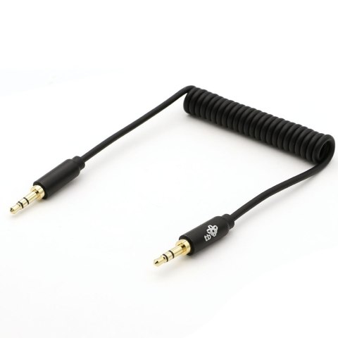 TB Kabel 3,5mm Mini Jack - 3,5mm Mini Jack M/M 1m spiralny TB Kabel 3,5mm Mini Jack - 3,5mm Mini Jack M/M 1m spiralny