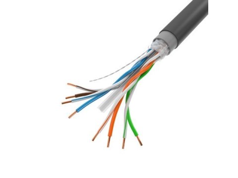 Lanberg Kabel LAN UTP KAT-6 305M drut outdoor żelowany CU fluke passed, czarny Lanberg Kabel LAN UTP KAT-6 305M drut outdoor żelowany CU fluke passed, czarny