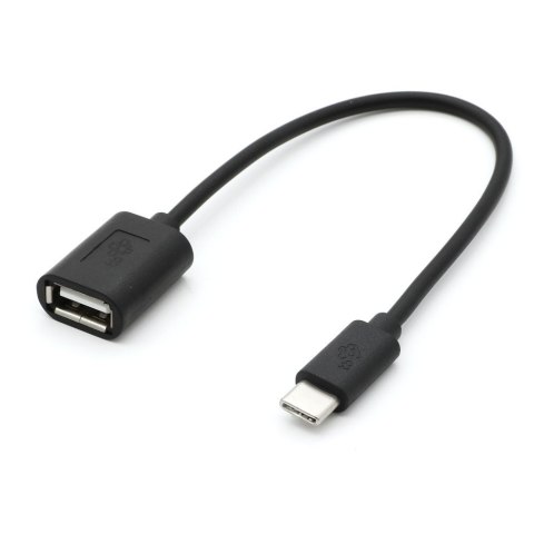 TB Kabel OTG USB AF - USB C 15cm czarny TB Kabel OTG USB AF - USB C 15cm czarny