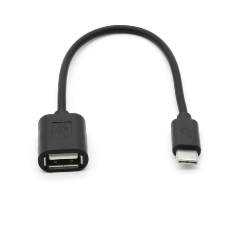 TB Kabel OTG USB AF - USB C 15cm czarny TB Kabel OTG USB AF - USB C 15cm czarny