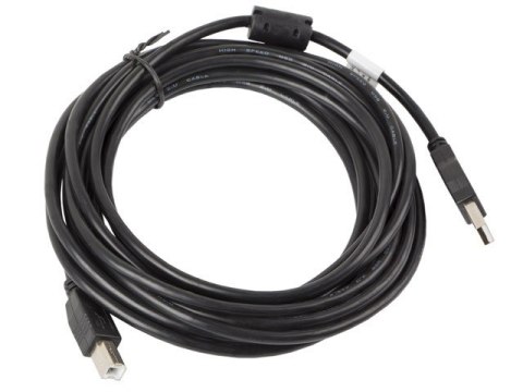 Lanberg Kabel USB 2.0 AM-BM 5M Ferryt czarny Lanberg Kabel USB 2.0 AM-BM 5M Ferryt czarny