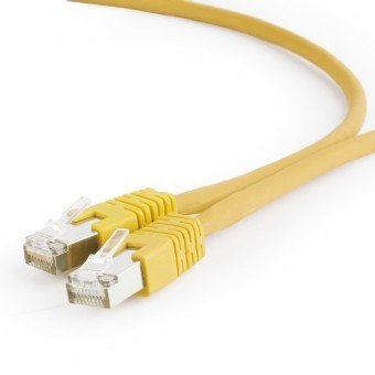 Gembird Patch cord Kat.6A S/FTP LSZHCU 0.25m żółty Gembird Patch cord Kat.6A S/FTP LSZHCU 0.25m żółty