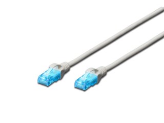 Digitus Patch cord U/UTP kat.5e PVC 1,5m szary