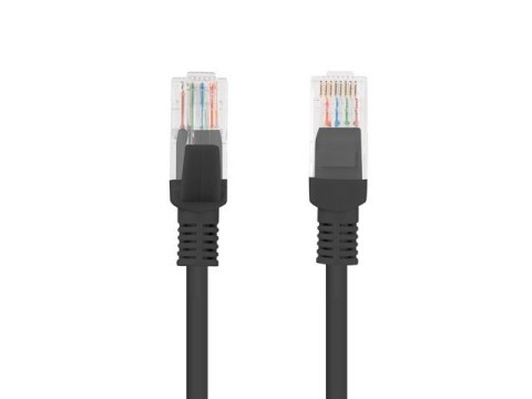 Lanberg Patchcord kat.5e 0.5M UTP czarny Lanberg Patchcord kat.5e 0.5M UTP czarny