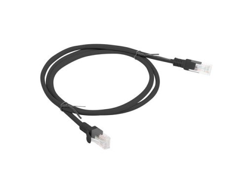Lanberg Patchcord kat.5e 1.0M UTP czarny Lanberg Patchcord kat.5e 1.0M UTP czarny