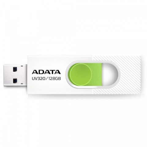 Adata Pendrive UV320 128GB USB3.2 biało-zielony Adata Pendrive UV320 128GB USB3.2 biało-zielony