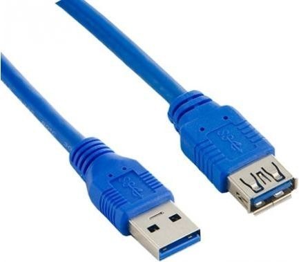 Lanberg Przedłużacz kabla USB 3.0 AM-AF niebieski 1.8M Lanberg Przedłużacz kabla USB 3.0 AM-AF niebieski 1.8M