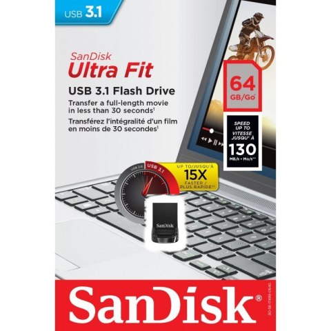 SanDisk ULTRA FIT USB 3.1 64GB 130MB/s SanDisk ULTRA FIT USB 3.1 64GB 130MB/s