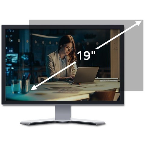 Qoltec Filtr prywatyzujący RODO | 19 cali | 16:10