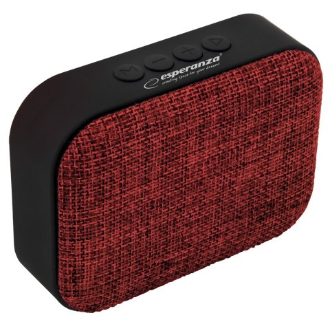 Esperanza Głośnik Bluetooth FM Samba czerwony Esperanza Głośnik Bluetooth FM Samba czerwony
