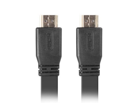 Lanberg Kabel HDMI-HDMI M/M v2.0 5m czarny płaski Lanberg Kabel HDMI-HDMI M/M v2.0 5m czarny płaski