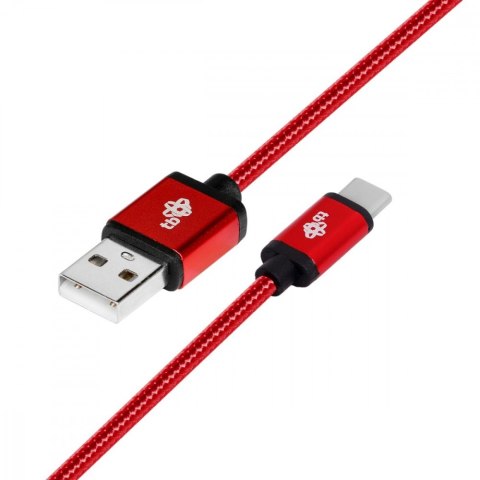 TB Kabel USB-USB C 1.5m rubinowy sznurek TB Kabel USB-USB C 1.5m rubinowy sznurek