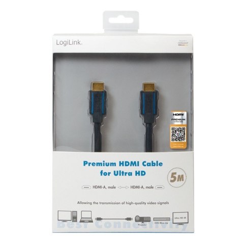 LogiLink Kabel premium HDMI Ultra HD, 5m LogiLink Kabel premium HDMI Ultra HD, 5m