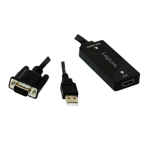 LogiLink Konwerter VGA do HDMI z audio LogiLink Konwerter VGA do HDMI z audio