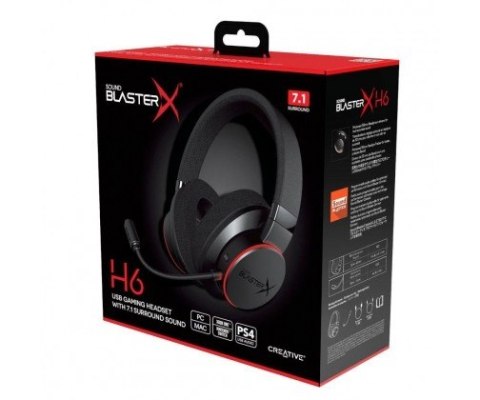 Creative Labs Słuchawki gaming Sound BlasterX H6 Creative Labs Słuchawki gaming Sound BlasterX H6