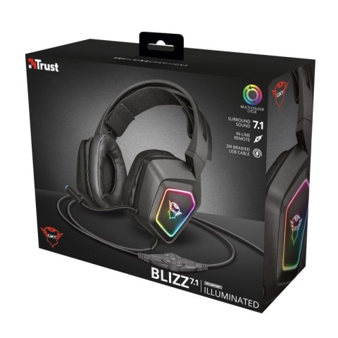 Trust Słuchawki gamingowe GXT450 Blizz RGB 7.1 Surround
