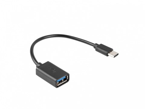 Lanberg Adapter USB C(M)-USB-A (F)2.0 0.15M OTG Czarny Lanberg Adapter USB C(M)-USB-A (F)2.0 0.15M OTG Czarny