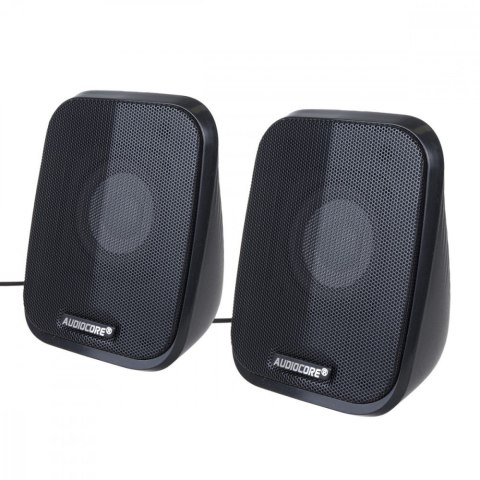 Audiocore Głośniki komputerowe 6W USB AC835 Czarne Audiocore Głośniki komputerowe 6W USB AC835 Czarne