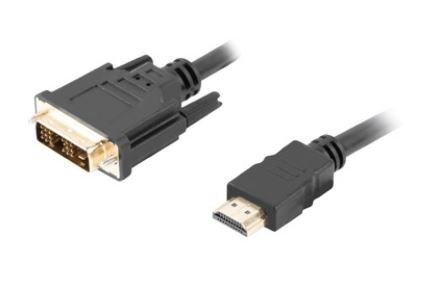 Lanberg Kabel HDMI(M)-DVI-D(M) CA-HDDV-10CC-0018-BK 1.8 M czarny Lanberg Kabel HDMI(M)-DVI-D(M) CA-HDDV-10CC-0018-BK 1.8 M czarny