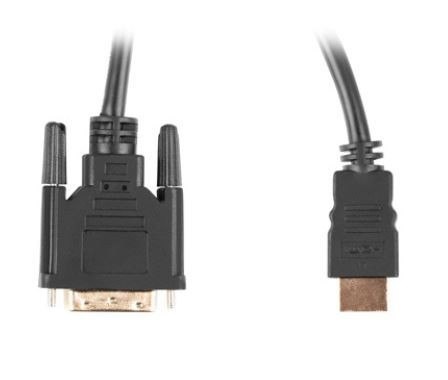 Lanberg Kabel HDMI(M)-DVI-D(M) DUAL LINK 3 M czarny Lanberg Kabel HDMI(M)-DVI-D(M) DUAL LINK 3 M czarny