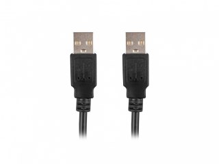 Lanberg Kabel USB-A M/M 2.0 1.8m Czarny