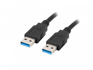 Lanberg Kabel USB-A M/M 3.0 0.5m Czarny