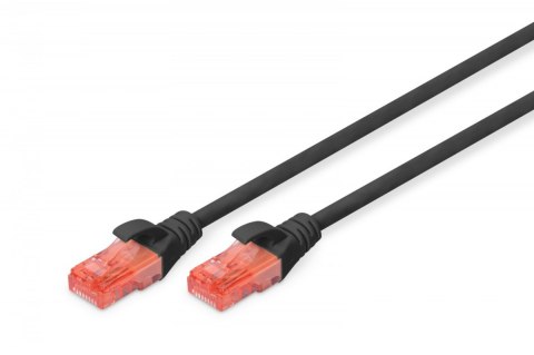 Digitus Patch cord U/UTP kat.6 PVC 5m czarny Digitus Patch cord U/UTP kat.6 PVC 5m czarny