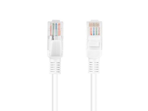 Lanberg Patchcord PCU5-10CC-0500-W kat.5e 5M biały Lanberg Patchcord PCU5-10CC-0500-W kat.5e 5M biały