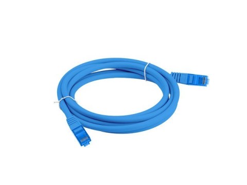 Lanberg Patchcord kat.6a S/FTP CCA 3.0m Niebieski Lanberg Patchcord kat.6a S/FTP CCA 3.0m Niebieski