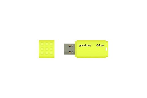 GOODRAM Pendrive UME2 64GB USB 2.0 Żółty GOODRAM Pendrive UME2 64GB USB 2.0 Żółty