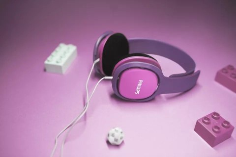 Philips Słuchawki SHK2000PK różowo-fioletowe Philips Słuchawki SHK2000PK różowo-fioletowe