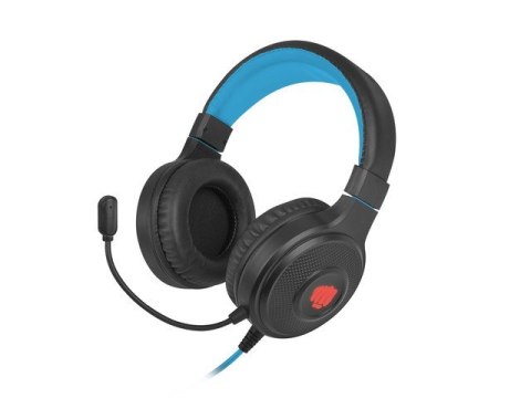 Fury Słuchawki Warhawk RGB dla graczy czarno-niebieskie Fury Słuchawki Warhawk RGB dla graczy czarno-niebieskie