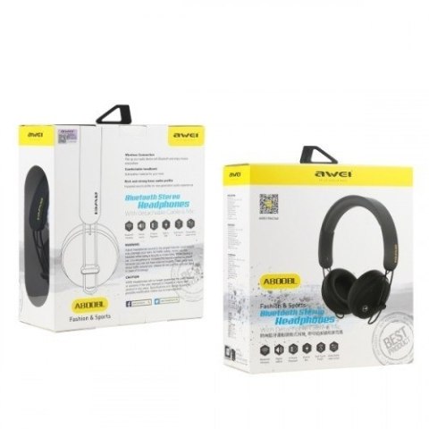 AWEI Słuchawki nauszne Bluetooth A800BL czarne AWEI Słuchawki nauszne Bluetooth A800BL czarne