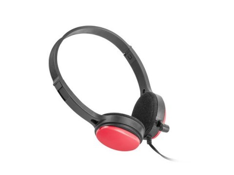 UGo Słuchawki nauszne USL-1222 z mikrofonem czerwone UGo Słuchawki nauszne USL-1222 z mikrofonem czerwone