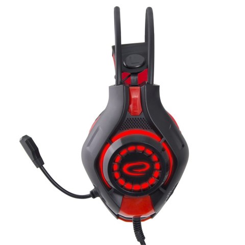 Esperanza Słuchawki z mikrofonem gaming Deathstrike Czerwone Esperanza Słuchawki z mikrofonem gaming Deathstrike Czerwone