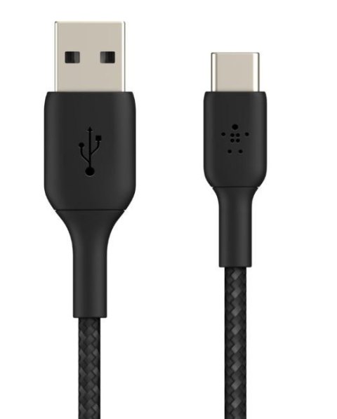 Belkin Kabel Braided USB-C USB-A 2m czarny Belkin Kabel Braided USB-C USB-A 2m czarny