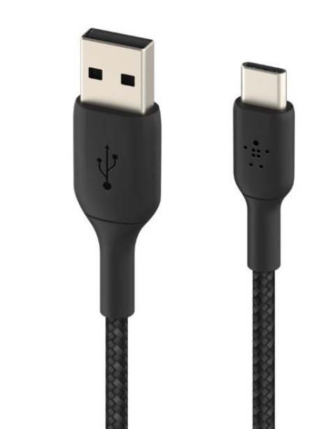 Belkin Kabel Braided USB-C USB-A 2m czarny Belkin Kabel Braided USB-C USB-A 2m czarny