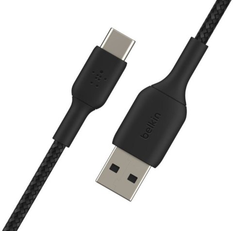 Belkin Kabel Braided USB-C USB-A 3m czarny Belkin Kabel Braided USB-C USB-A 3m czarny