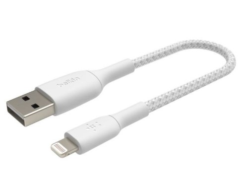 Belkin Kabel Braided USB- Lightning 15cm biały Belkin Kabel Braided USB- Lightning 15cm biały