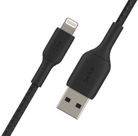 Belkin Kabel Braided USB- Lightning 1m czarny Belkin Kabel Braided USB- Lightning 1m czarny