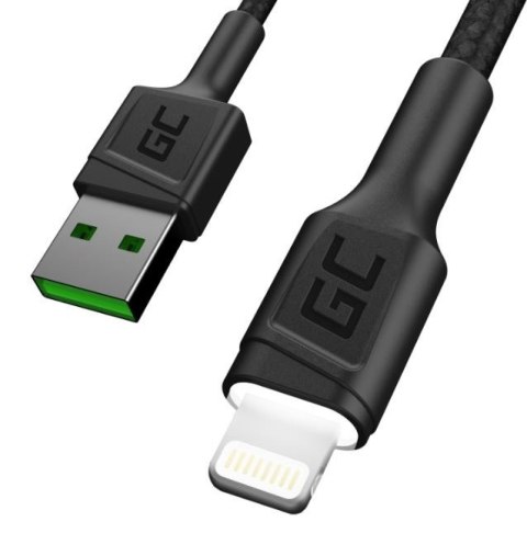 Green Cell Kabel GC Ray USB - Lightning 120 cm, podświetlenie LED Green Cell Kabel GC Ray USB - Lightning 120 cm, podświetlenie LED